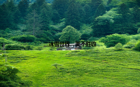 二冰雪世界, 美不胜收