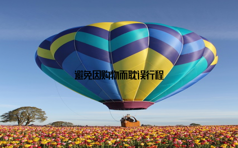 避免因购物而耽误行程