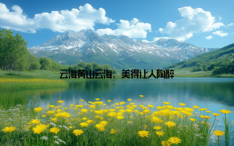 云海黄山云海, 美得让人陶醉