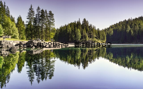 人身安全旅行中, 要注意自身安全