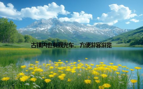 古镇内也有观光车, 方便游客游览