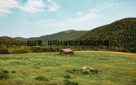 在这里, 你可以体验沙漠探险的乐趣