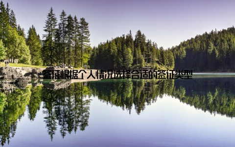 签证根据个人情况选择合适的签证类型